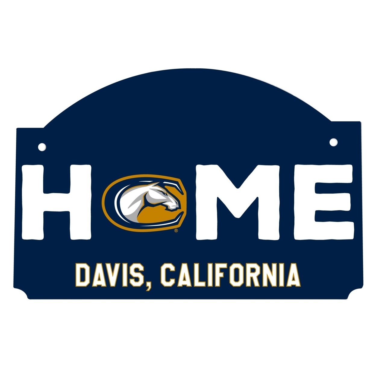 UC Davis Aggies Wood Sign With String
