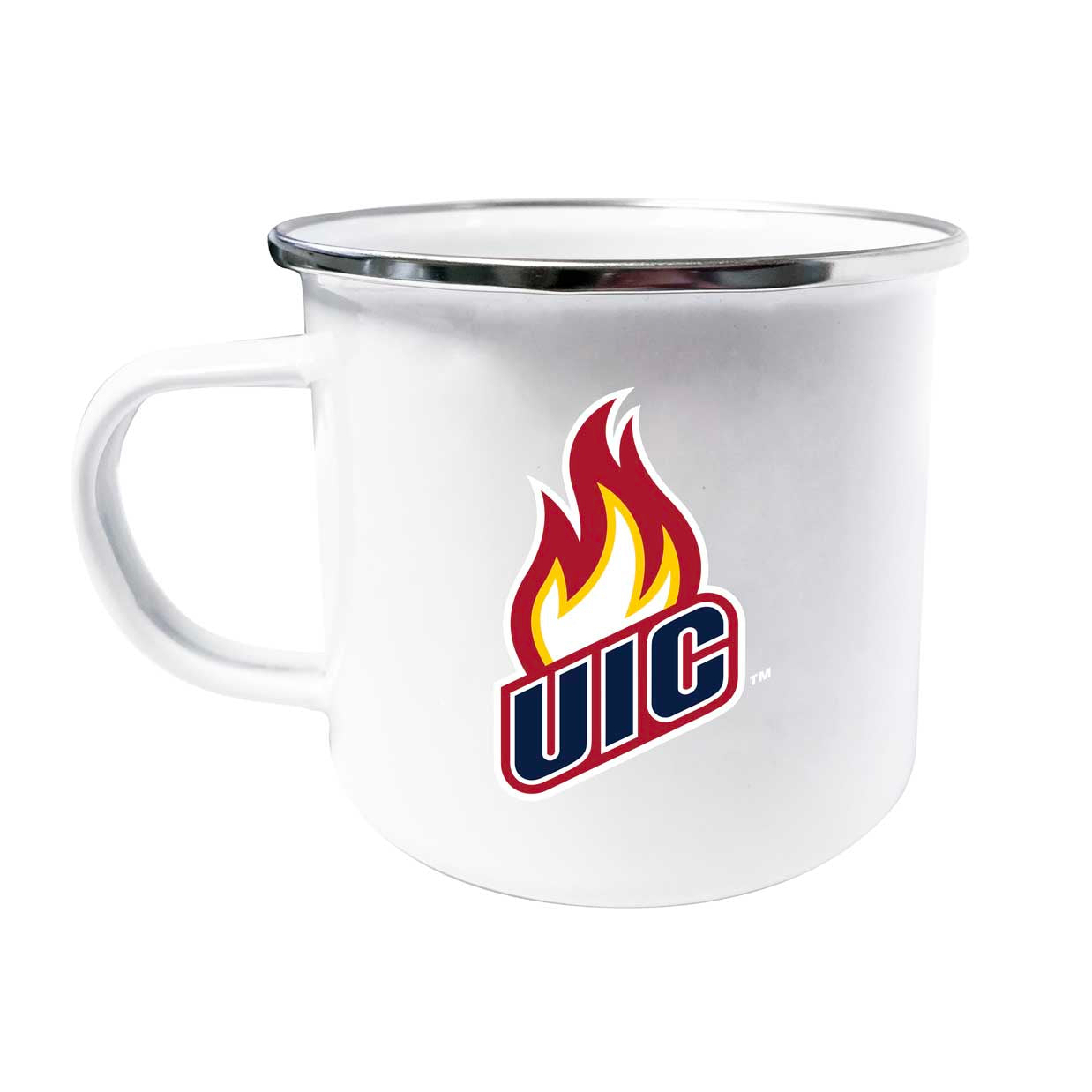 University Of Illinois At Chicago Tin Camper Coffee Mug - Choose Your Color - Gray