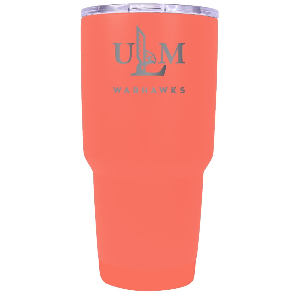 University Of Louisiana Monroe 24 Oz Laser Engraved Stainless Steel Insulated Tumbler - Choose Your Color. - Coral