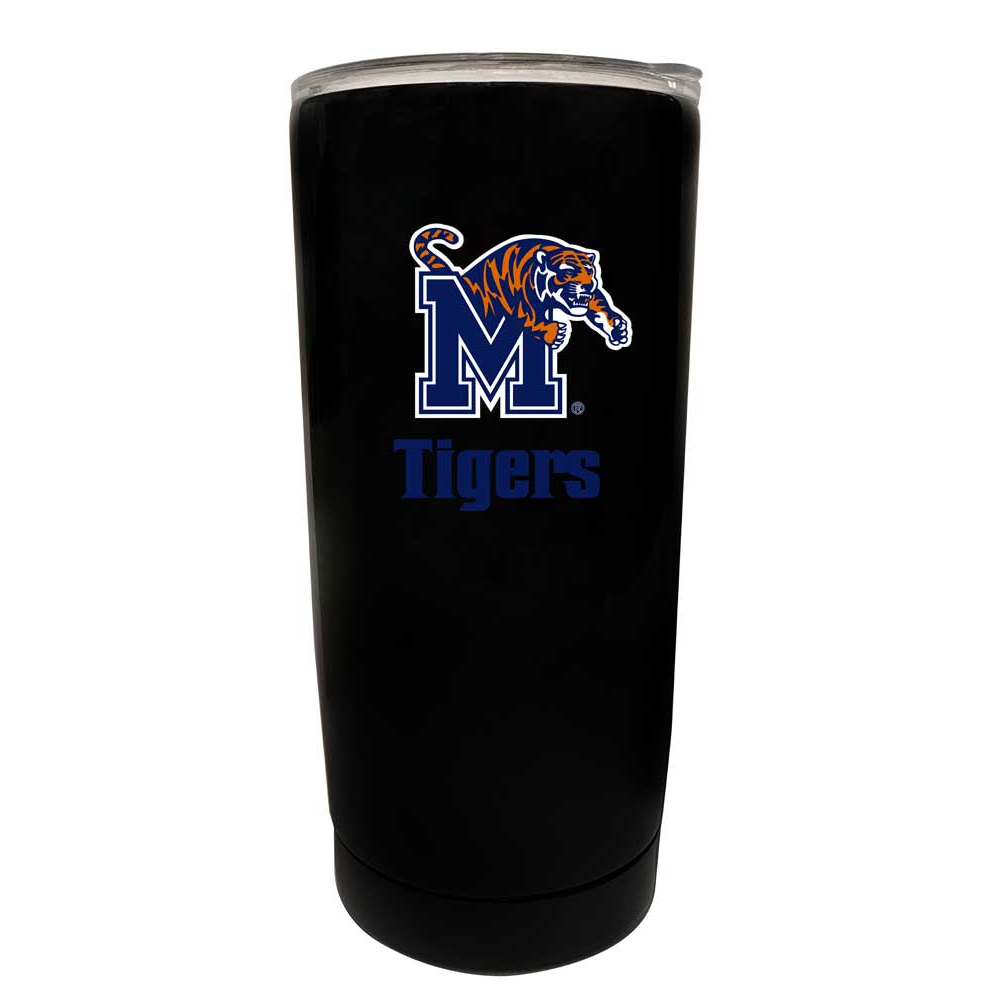 University Of Memphis Choose Your Color Insulated Stainless Steel Tumbler Glossy Brushed Finish - Black