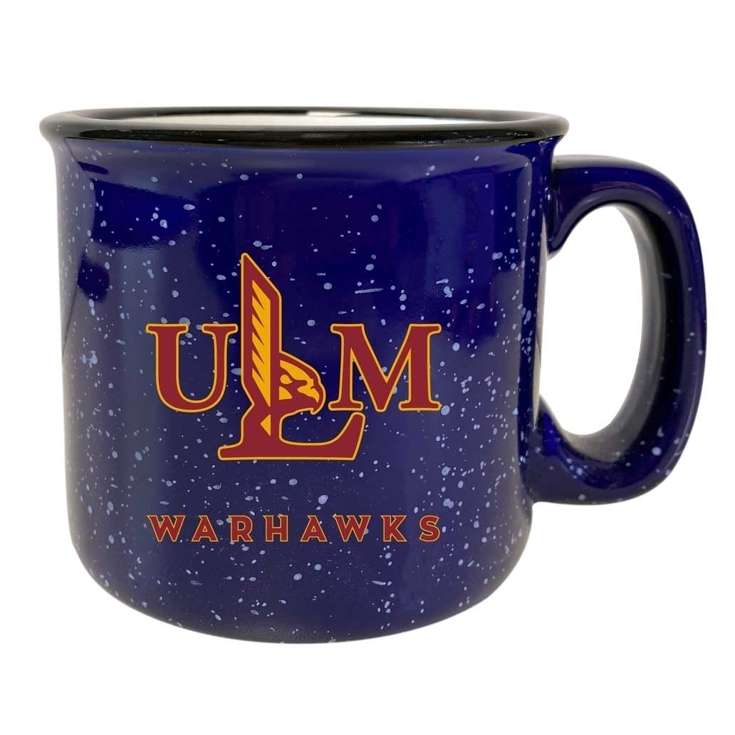 University Of Louisiana Monroe Speckled Ceramic Camper Coffee Mug - Choose Your Color - Navy