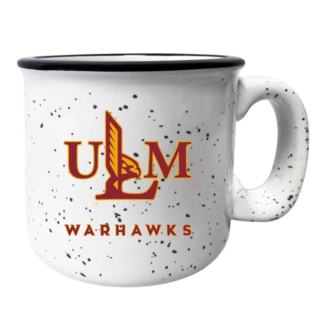 University Of Louisiana Monroe Speckled Ceramic Camper Coffee Mug - Choose Your Color - Gray