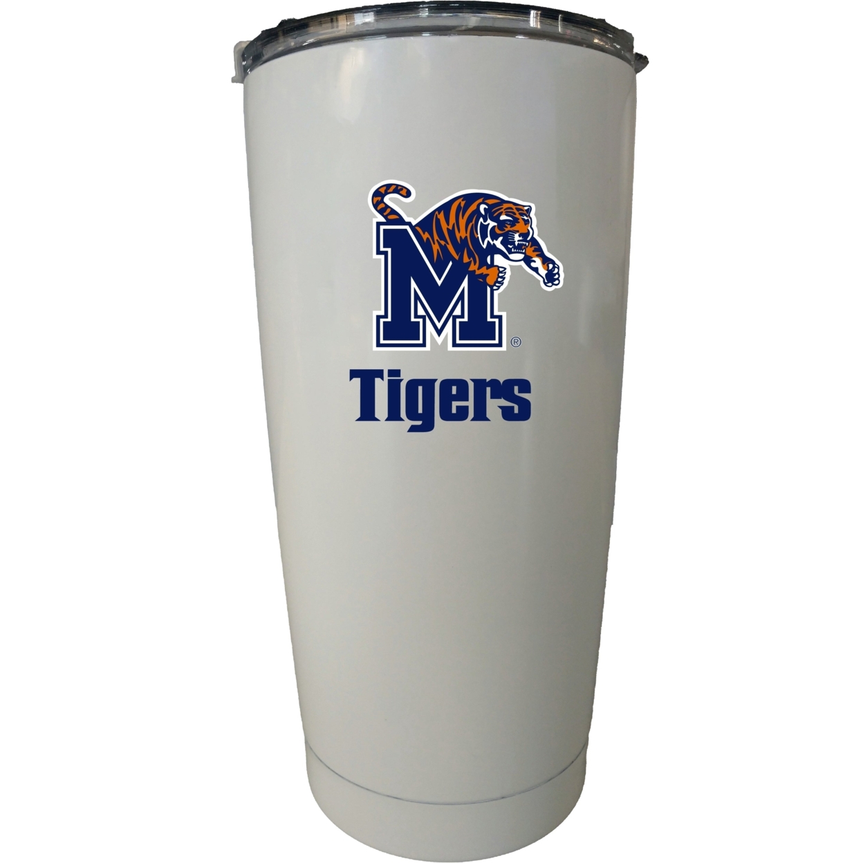 University Of Memphis Choose Your Color Insulated Stainless Steel Tumbler Glossy Brushed Finish - White
