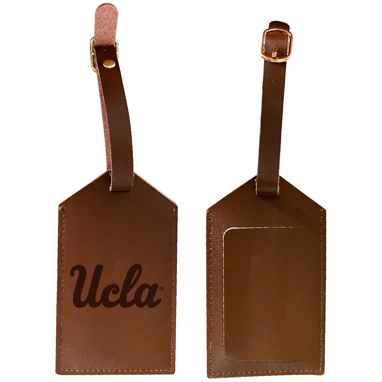 UCLA Bruins Leather Luggage Tag Engraved