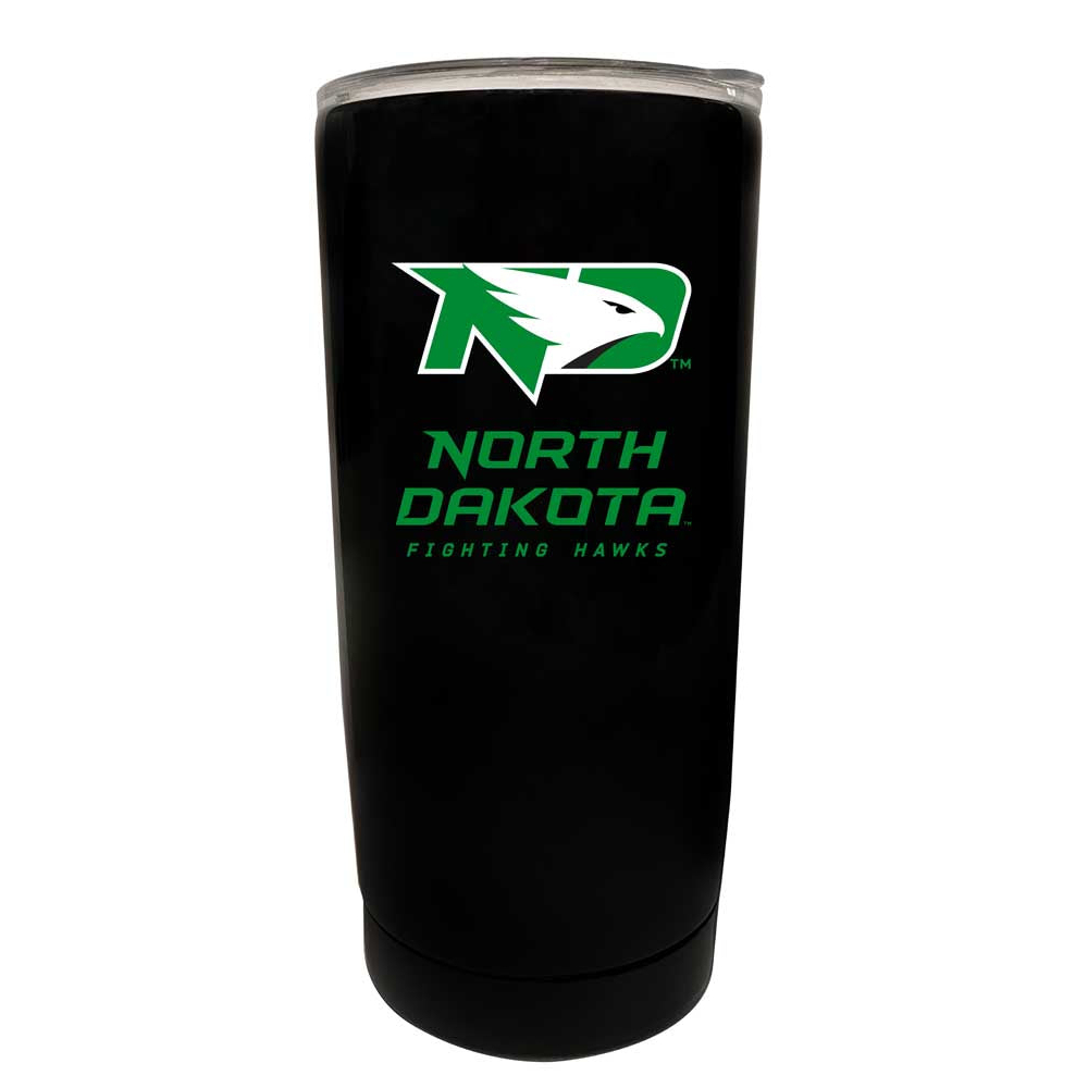University Of North Dakota Choose Your Color Insulated Stainless Steel Tumbler Glossy Brushed Finish - Black