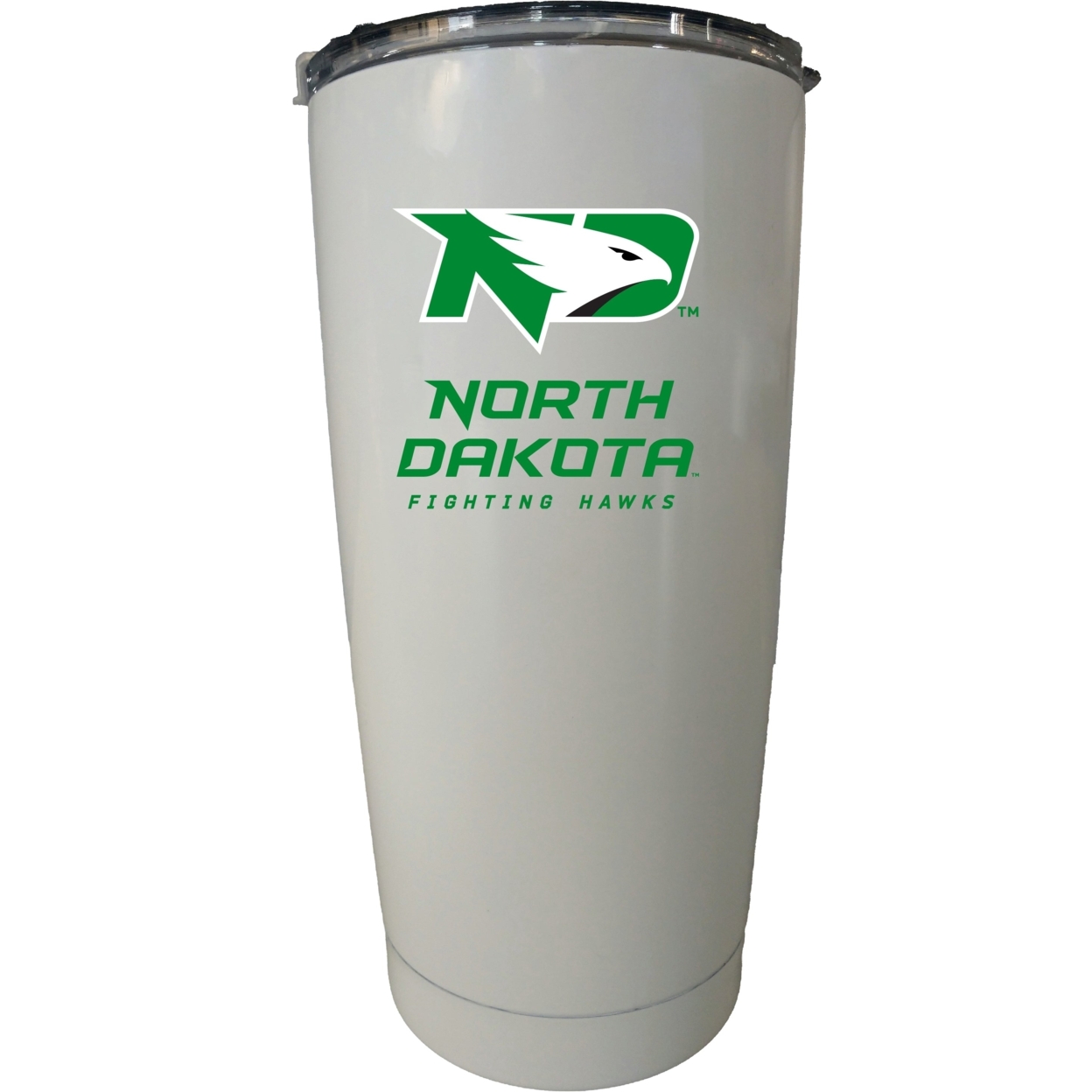 University Of North Dakota Choose Your Color Insulated Stainless Steel Tumbler Glossy Brushed Finish - White