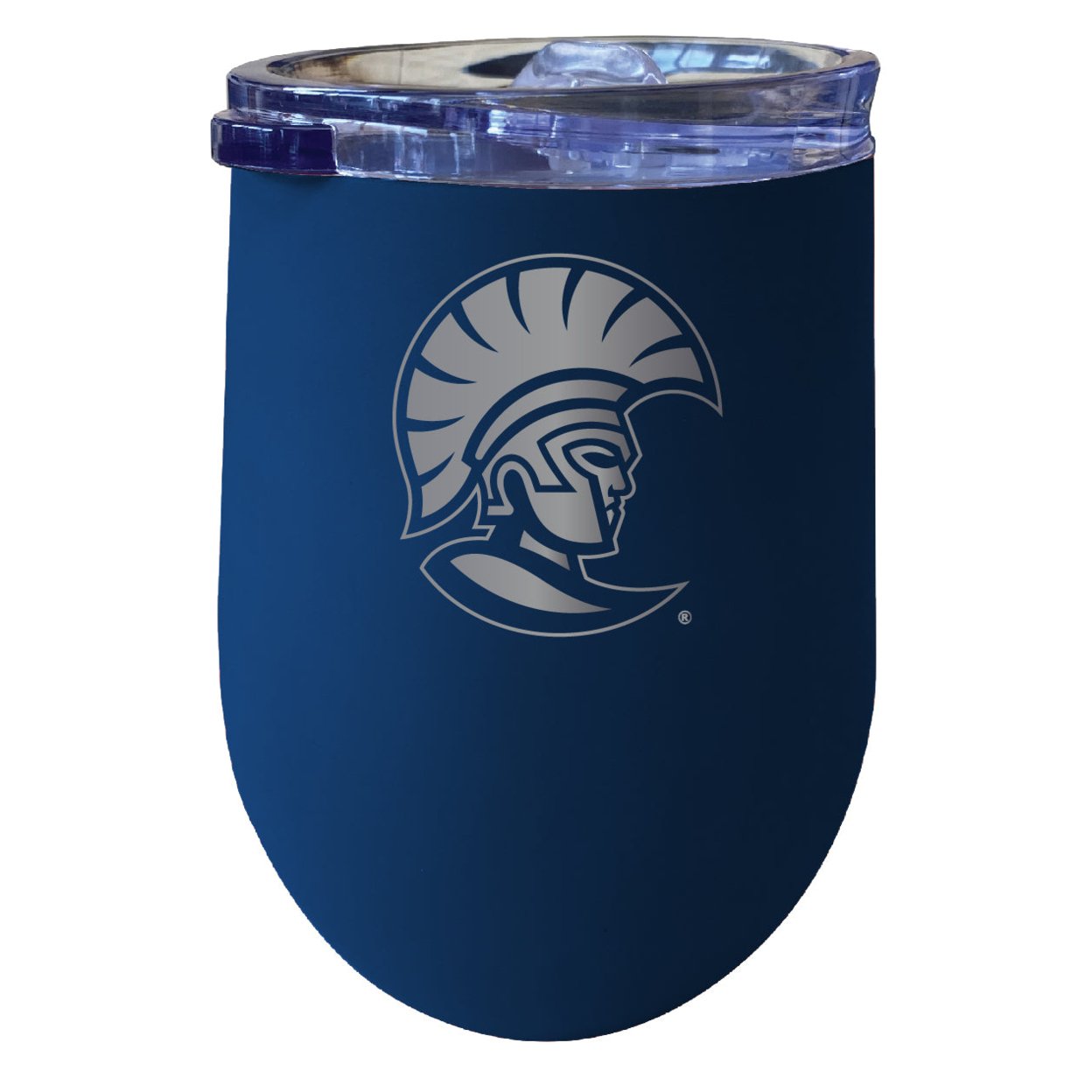 University Of Tampa Spartans 12 Oz Etched Insulated Wine Stainless Steel Tumbler - Choose Your Color - White