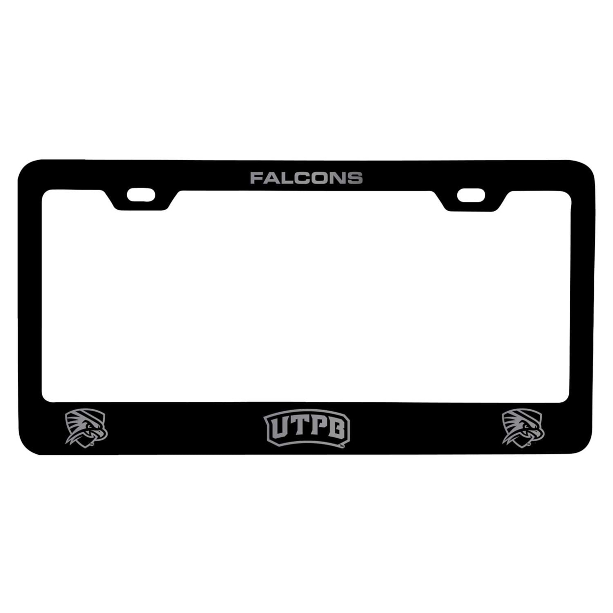 University Of Texas Of The Permian Basin Laser Engraved Metal License Plate Frame - Choose Your Color - Black