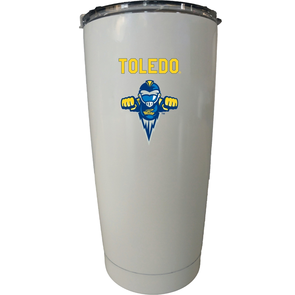University Of Toledo Choose Your Color Insulated Stainless Steel Tumbler Glossy Brushed Finish - White