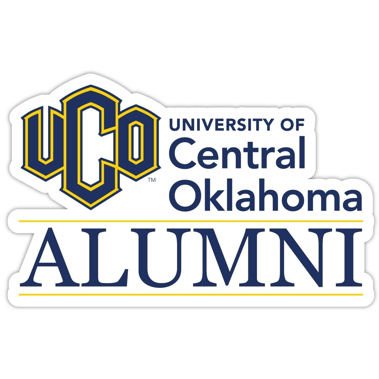 University Of Central Oklahoma Bronchos Alumni 4 Sticker