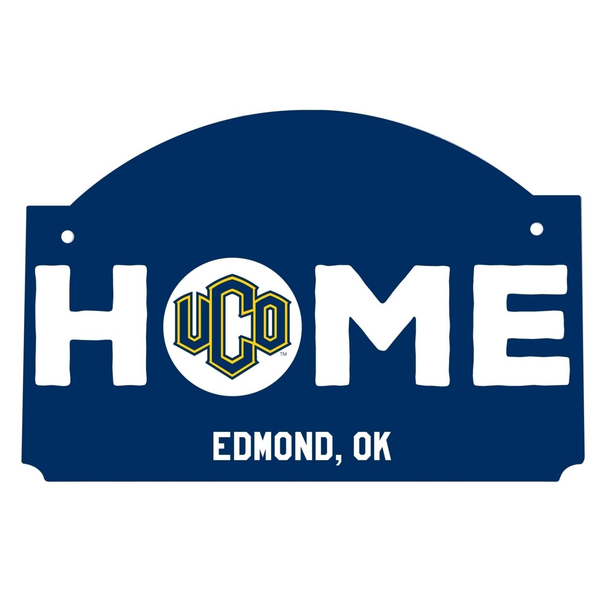University Of Central Oklahoma Bronchos Wood Sign With String