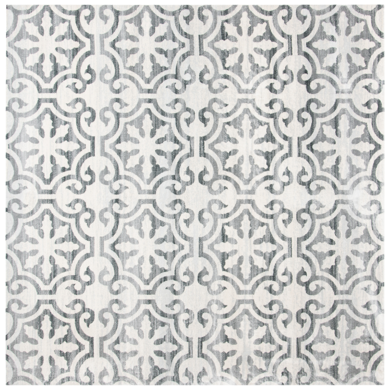 SAFAVIEH Isabella Collection ISA956F Grey / Ivory Rug - 6-7 X 6-7 Square