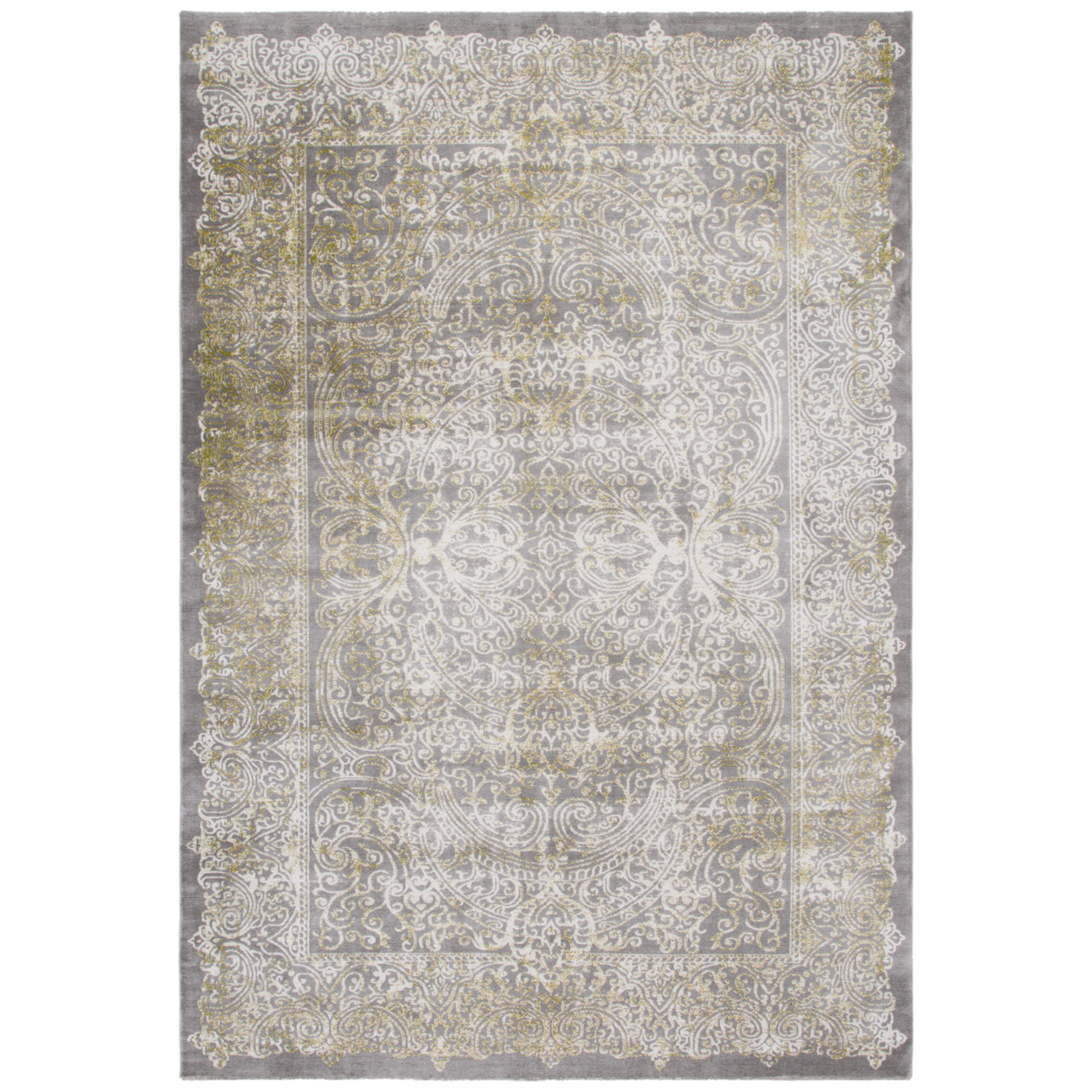 SAFAVIEH Passion Collection PAS404D Grey / Green Rug - 8' X 11'