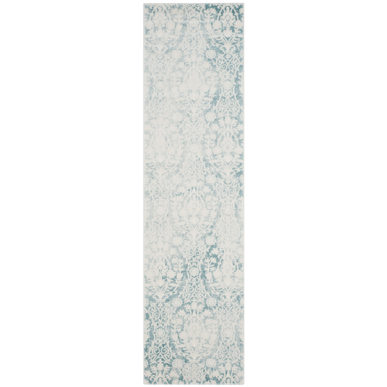 SAFAVIEH Passion Collection PAS403B Turquoise / Ivory Rug - 2' 2 X 10'