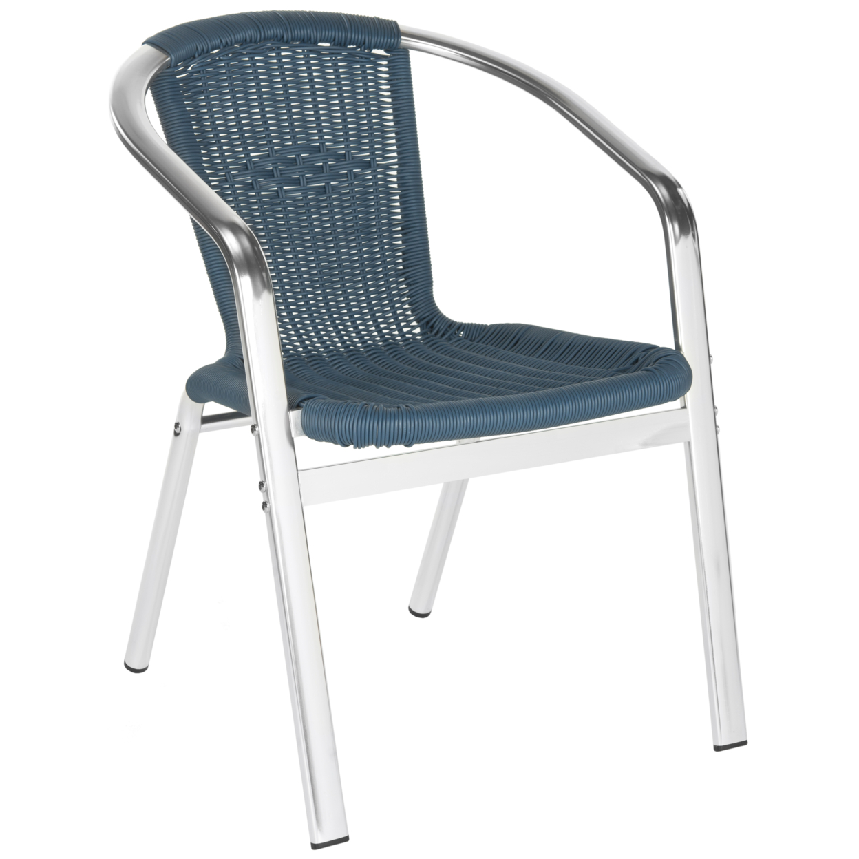 SAFAVIEH Wrangell Indoor Outdoor Stacking Arm Chair 22 W X 22.8 D X 28 H
