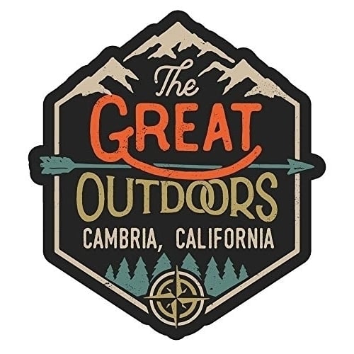 Cambria California Souvenir Decorative Stickers (Choose Theme And Size) - Single Unit, 2-Inch, Great Outdoors
