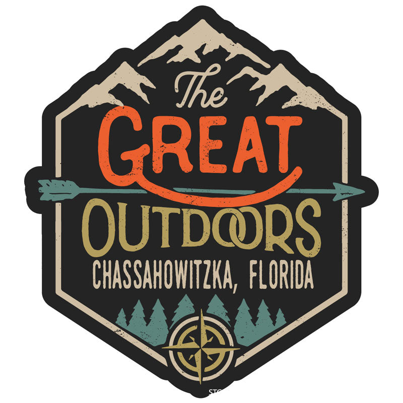 Chassahowitzka Florida Souvenir Decorative Stickers (Choose Theme And Size) - Single Unit, 6-Inch, Great Outdoors