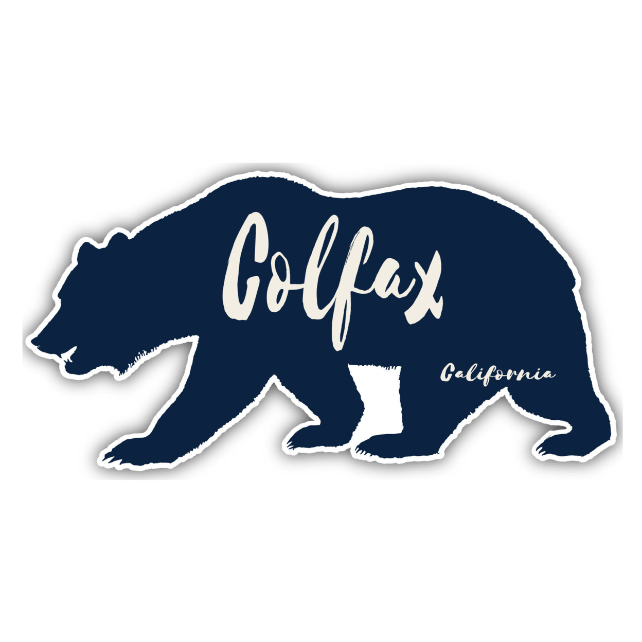 Colfax California Souvenir Decorative Stickers (Choose Theme And Size) - 4-Pack, 10-Inch, Bear