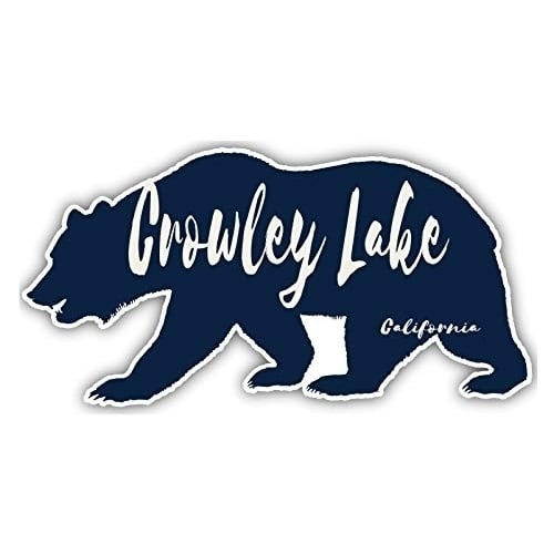 Crowley Lake California Souvenir Decorative Stickers (Choose Theme And Size) - 4-Pack, 10-Inch, Tent