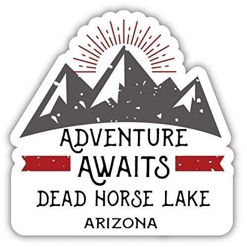 Dead Horse Lake Arizona Souvenir Decorative Stickers (Choose Theme And Size) - 4-Pack, 6-Inch, Adventures Awaits