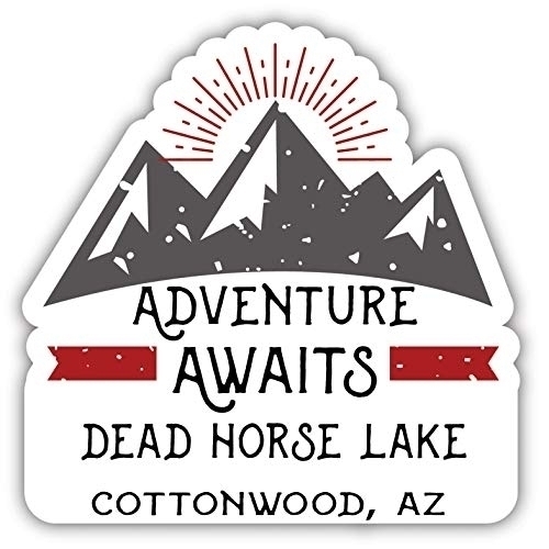 Dead Horse Lake Cottonwood Arizona Souvenir Decorative Stickers (Choose Theme And Size) - 4-Pack, 8-Inch, Adventures Awaits