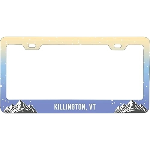 Killington Vermont Ski Snowboard Winter Adventures Metal License Plate Frame
