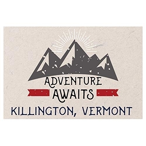 Killington Vermont Souvenir 2x3 Inch Fridge Magnet Adventure Awaits Design