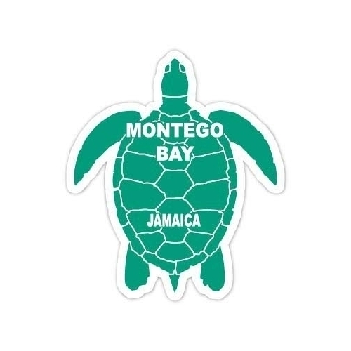 Montego Bay Jamaica 4 Green Turtle Shape Frifge Magnet