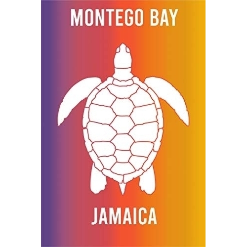 Montego Bay Jamaica Souvenir 2x3 Inch Fridge Magnet Turtle Design