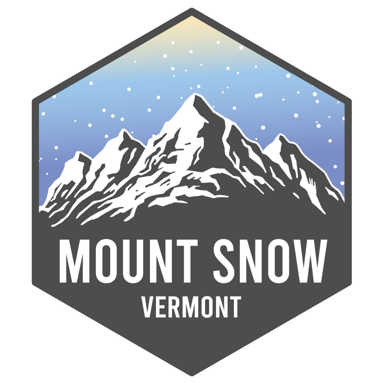 Mount Snow Vermont Ski Adventures Souvenir 4 Inch Vinyl Decal Sticker