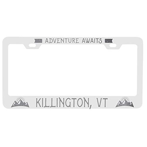 R And R Imports Killington Vermont Laser Engraved Metal License Plate Frame Adventures Awaits Design