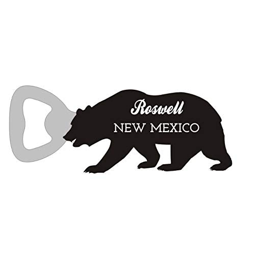 Roswell New Mexico Camping Souvenir Bear Bottle Opener