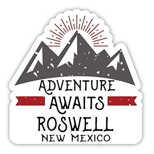 Roswell New Mexico Souvenir 2-Inch Vinyl Decal Sticker Adventure Awaits Design