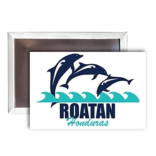 Roatan Honduras Souvenir 2x3-Inch Fridge Magnet Dolphin Design