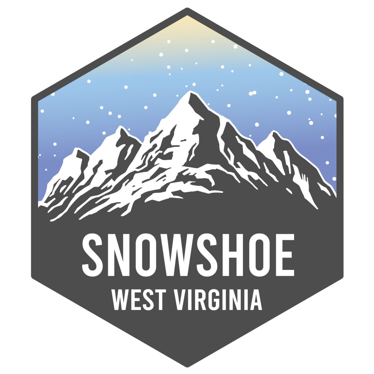 Snowshoe West Virginia Ski Adventures Souvenir 4 Inch Vinyl Decal Sticker