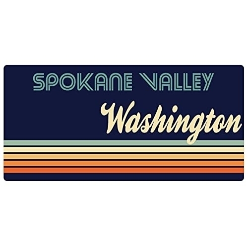Spokane Valley Washington 5 X 2.5-Inch Fridge Magnet Retro Design