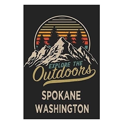 Spokane Washington Souvenir 2x3-Inch Fridge Magnet Explore The Outdoors