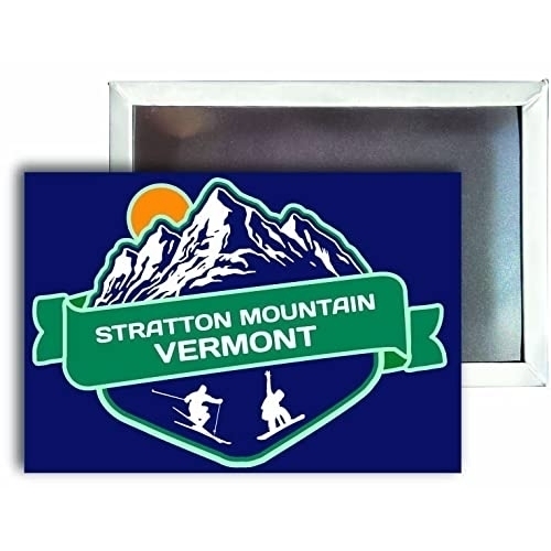 Stratton Mountain Vermont Ski Snowboard Winter Adventures 2.5X3.5 Refrigerator Magnet