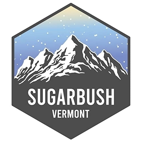 Sugarbush Vermont Ski Snowboard Adventures Souvenir 4 Inch Fridge Magnet Mountain Design