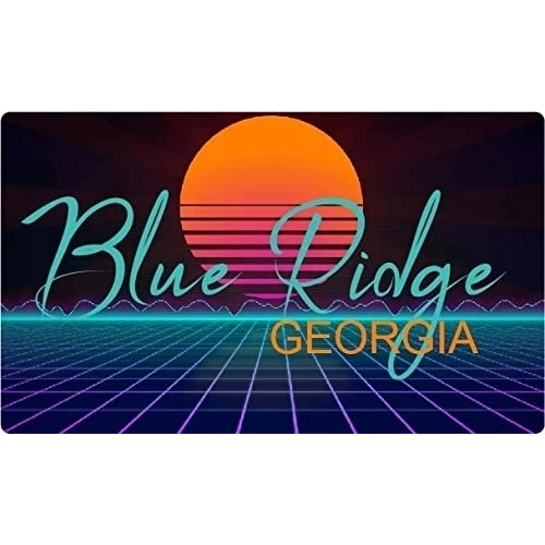 Blue Ridge Georgia 4 X 2.25-Inch Fridge Magnet Retro Neon Design