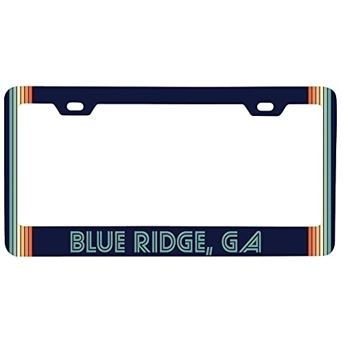 Blue Ridge Georgia Car Metal License Plate Frame Retro Design