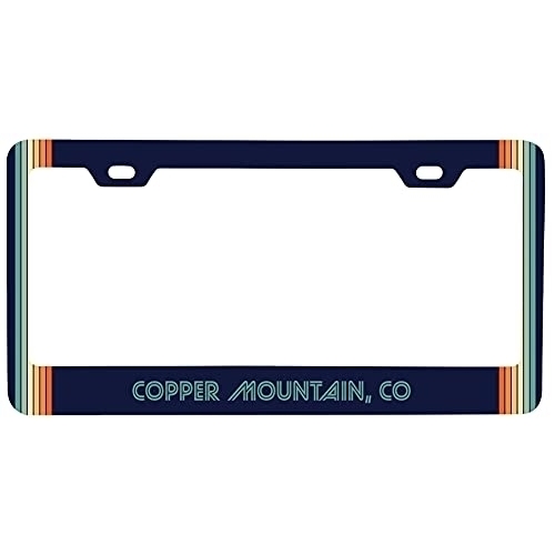 Copper Mountain Colorado Car Metal License Plate Frame Retro Design