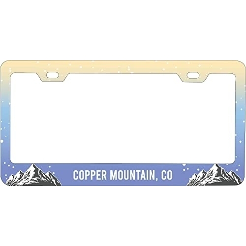 Copper Mountain Colorado Ski Snowboard Winter Adventures Metal License Plate Frame