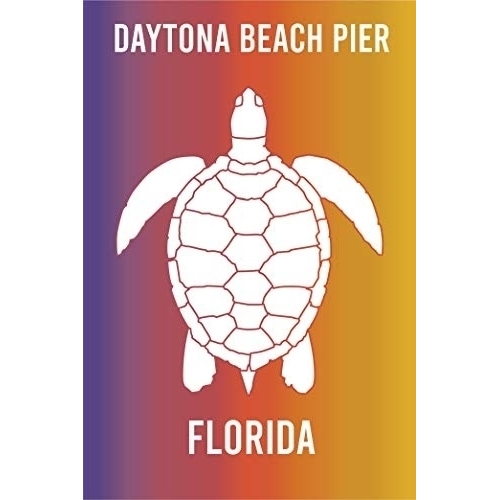 Daytona Beach Pier Florida Souvenir 2x3 Inch Fridge Magnet Turtle Design