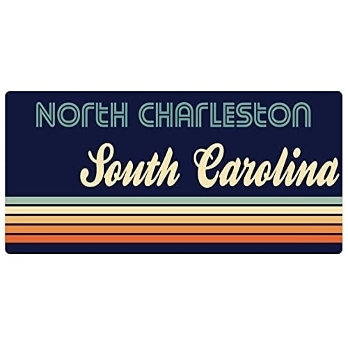 North Charleston South Carolina 5 X 2.5-Inch Fridge Magnet Retro Design