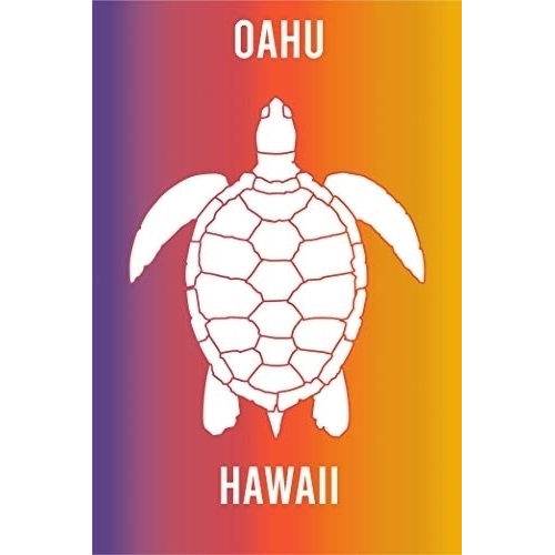 Oahu Hawaii Souvenir 2x3 Inch Fridge Magnet Turtle Design