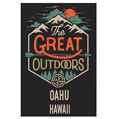 Oahu Hawaii Souvenir 2x3-Inch Fridge Magnet The Great Outdoors