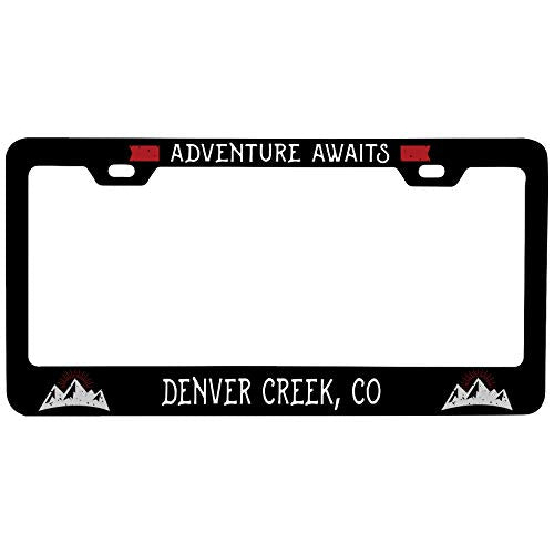 R And R Imports Denver Creek Colorado Vanity Metal License Plate Frame