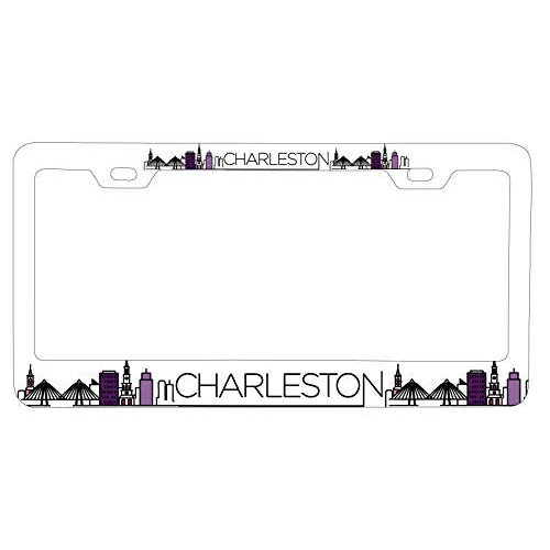 R And R Imports Charleston South Carolina City Trendy Souvenir Metal License Plate Frame