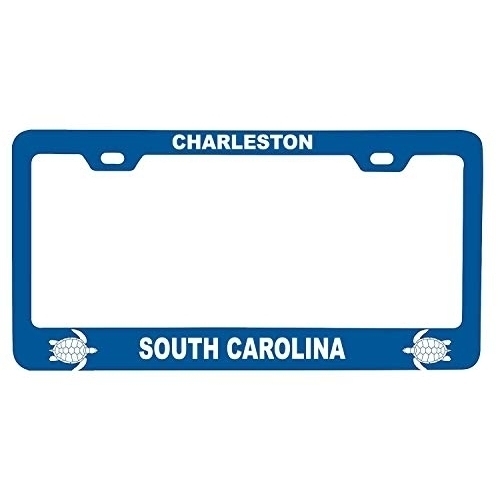 R And R Imports Charleston South Carolina Turtle Design Souvenir Metal License Plate Frame